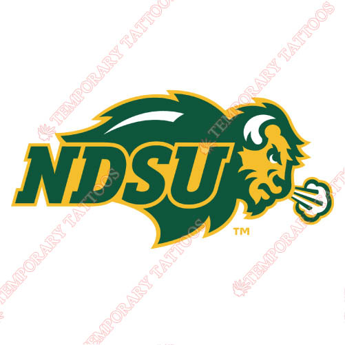 North Dakota State Bison Customize Temporary Tattoos Stickers NO.5611